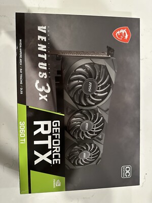 MSI GeForce RTX 3060 Ti VENTUS 3x 8GB GDDR6 Graphics Card