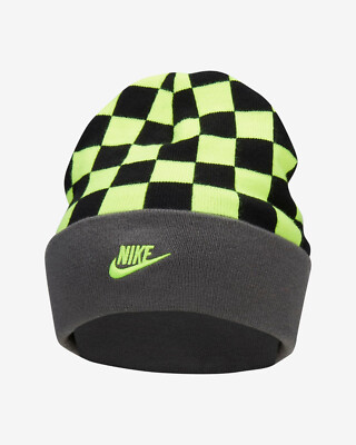 Nike Peak Reversible Kids Cuff Smiley Beanie Iron Grey One Size