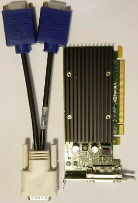 Dual Monitor VGA Nvidia Quadro NVS 300 Low Profile Video Graphics Card