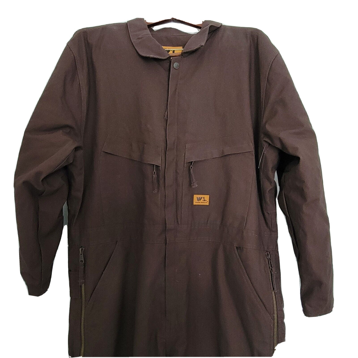 Wells Lamont Coverall Jumpsuit XL Men's NWOT Insulated Brown Canvas Workwear View 2