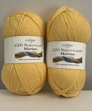 Cascade Yarn Skein Lot 220 Superwash Wool 220 yds Color 111 Merino Wool Yarn Lot