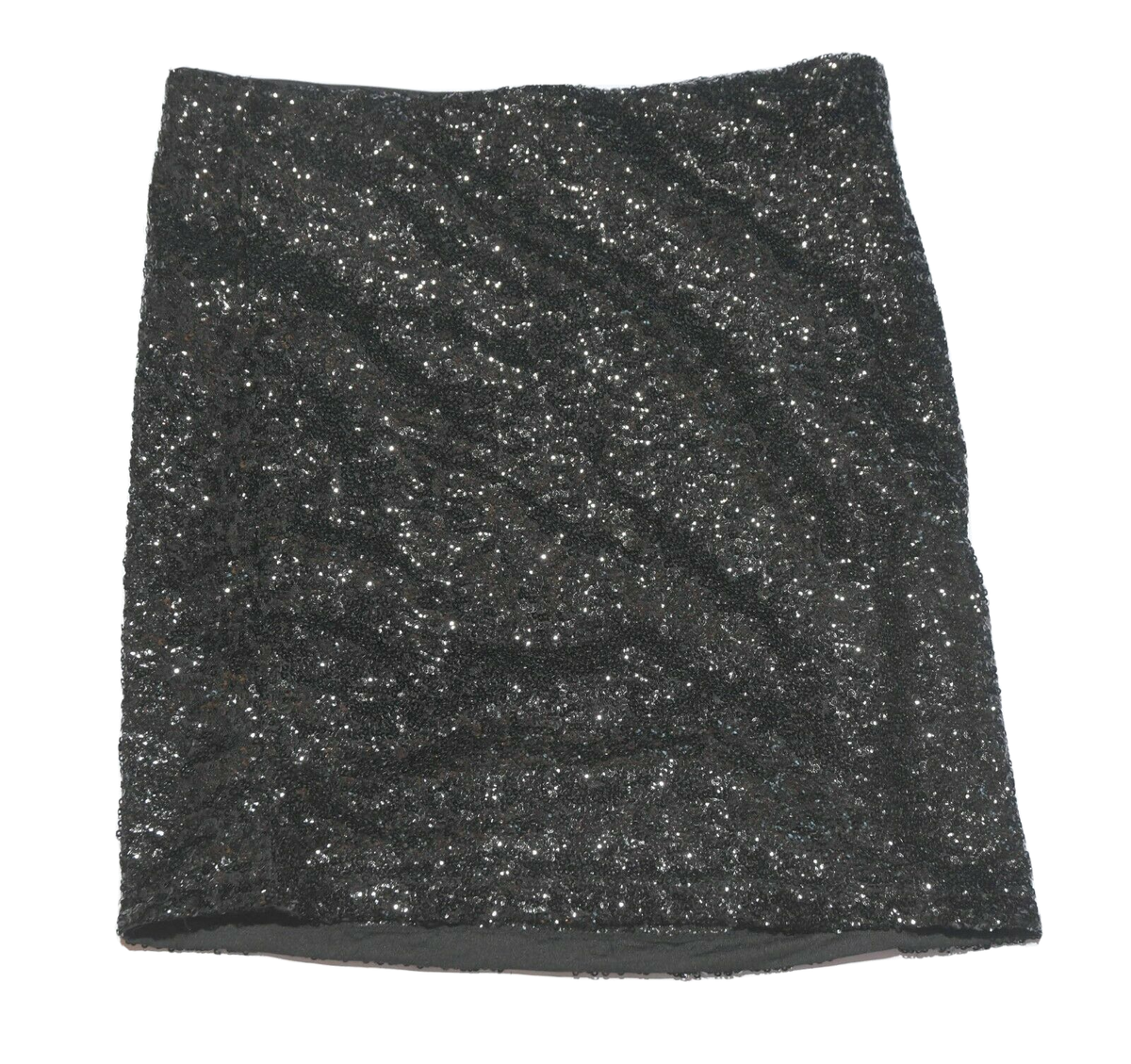 Divided By H&M Sequin Skirt Knee Length Women's Size Medium M Black  Polyester