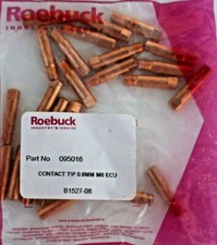 Tubo 25x 0,8mm M6 CONTRATTO PUNTA saldatura MIG ROEBUCK B1527-08