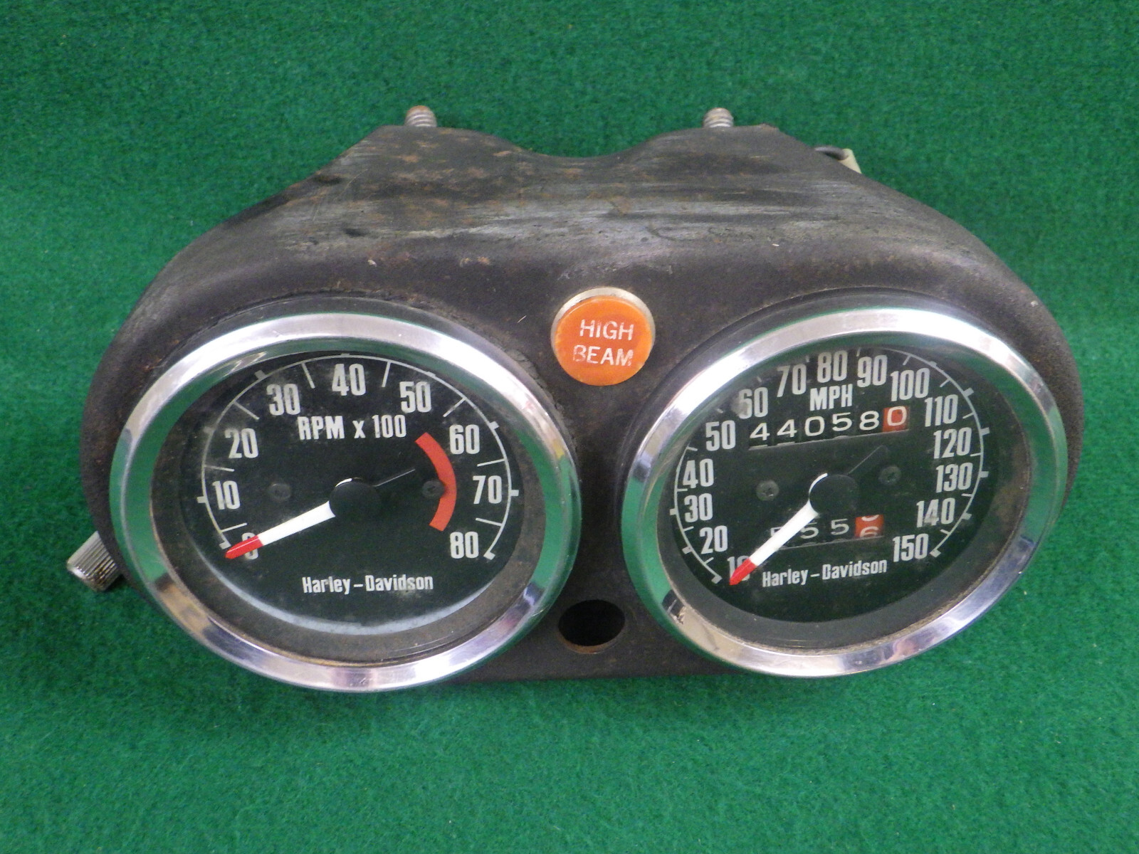 Harley Davidson shovelhead speedo speedometer Ironhead Sportster Dash