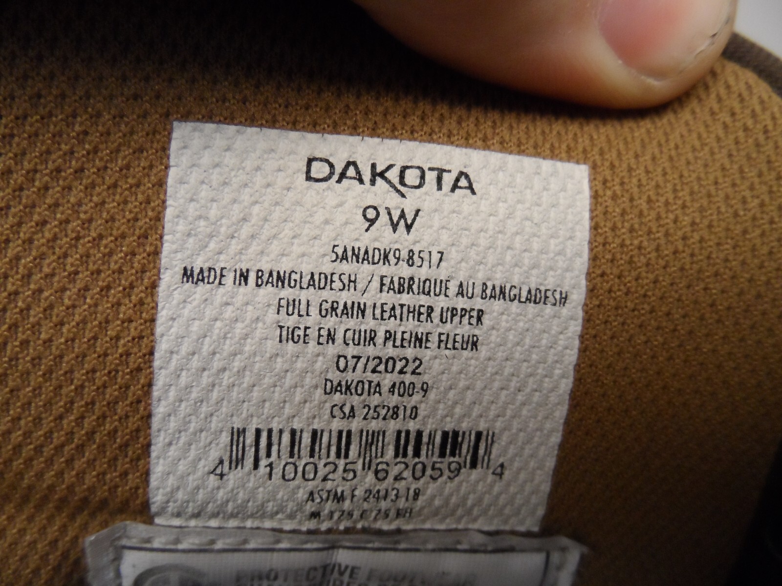 DAKOTA Men's 8517 Quad Comfort 8 Inch Steel Toe Composite Plate Work Boots 9W