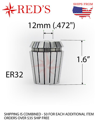 ER32 PRECISION Collet 12mm CNC Mill ATC Router Lathe Tool milling ER 32 12 mm