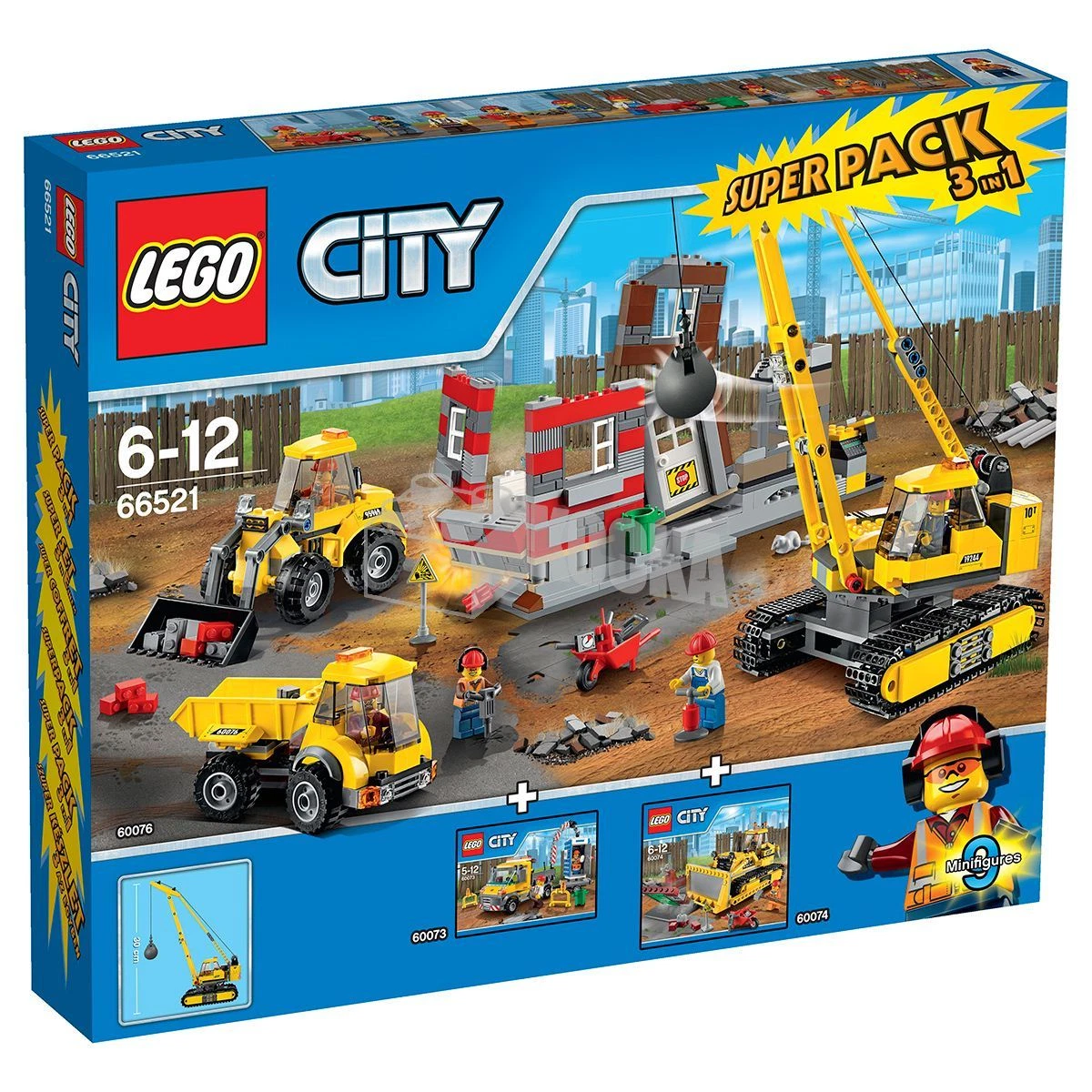 respons have tillid Prøve LEGO® City 66521 Demolition Super Pack 60073 60074 60076 NEW ORIGINAL  PACKAGING_NEW MISB NRFB 5702015459068 | eBay