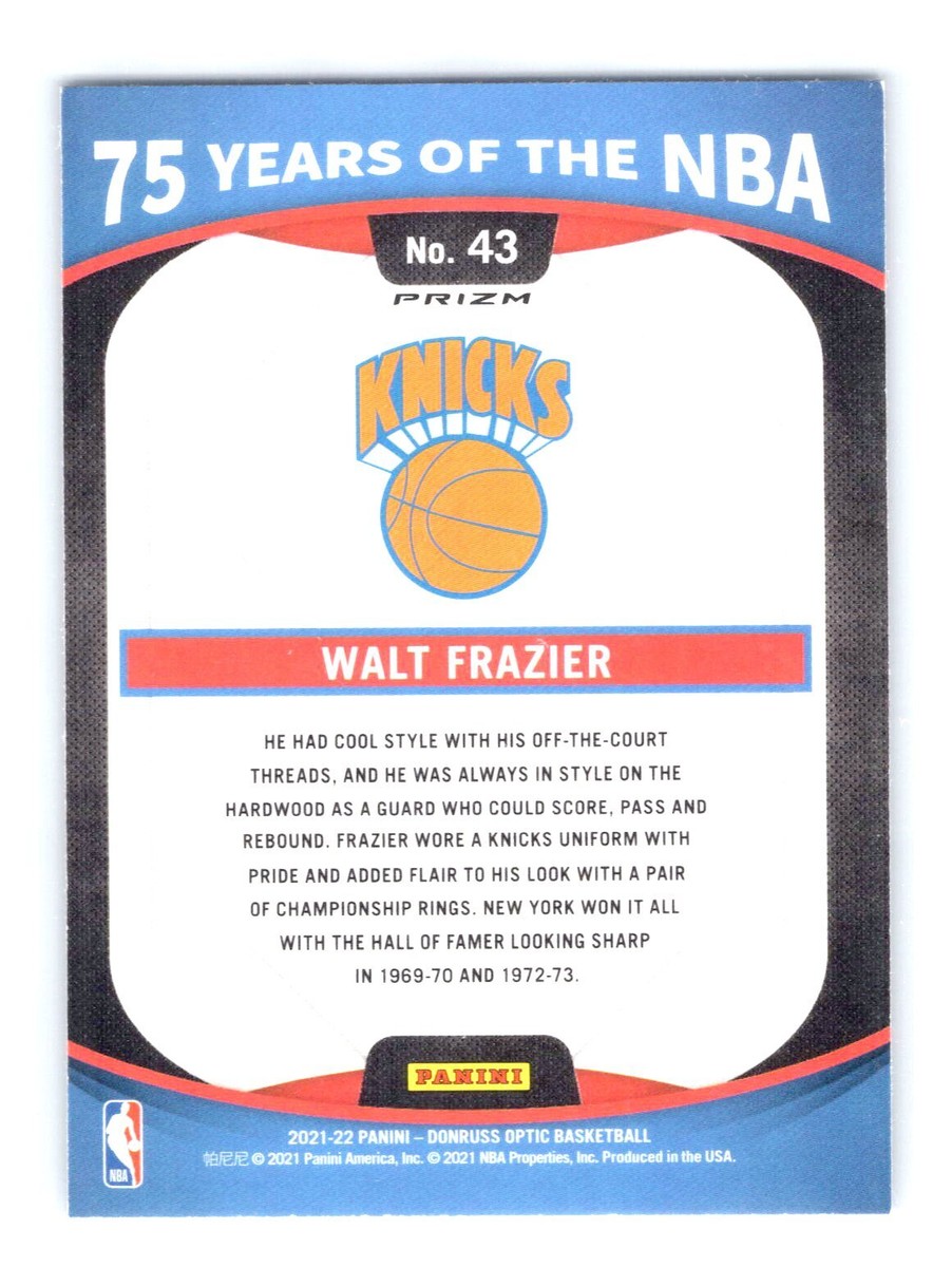 2021 Prizm #43 Walt Frazier 75 Years Of The NBA Knicks | eBay