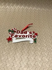 Family Dad's Favorite Personalized Christmas Tree Ornament