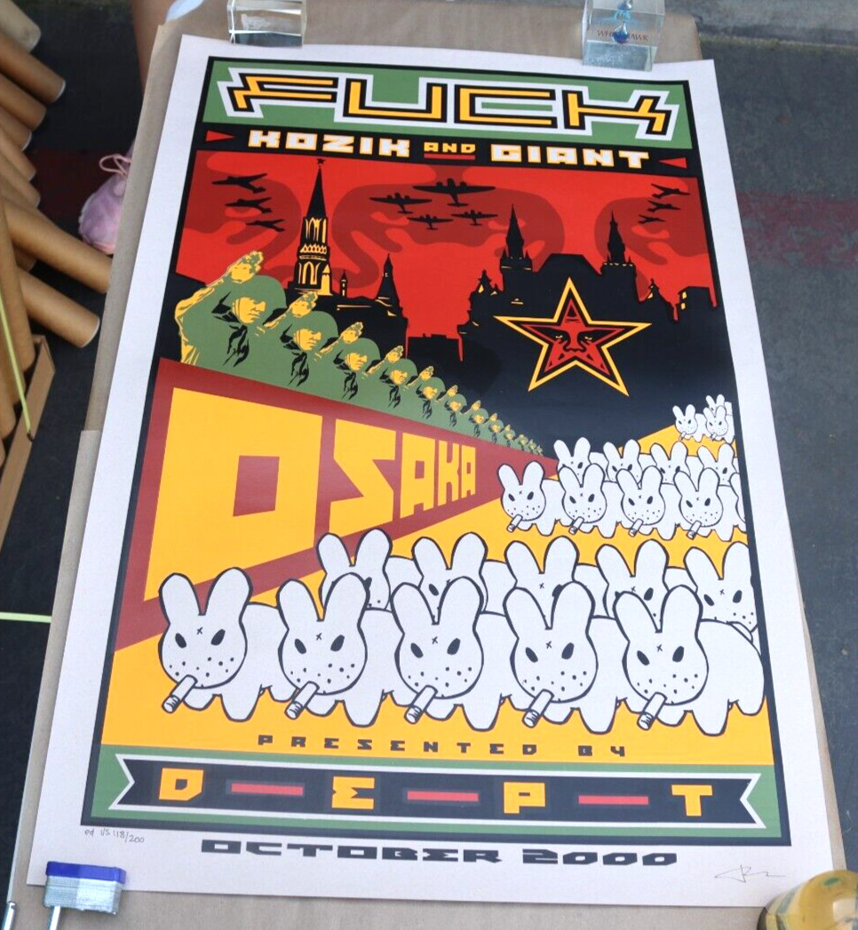 Kozik Obey DEPT コラボ KOZIK×GIANT ポスター obey Kozik Obey DEPT コラボ Obey Shepard