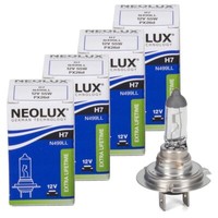 4X Neolux N499LL Extra Lifetime GlüHlampe Halogenlampe H7 12V 55W Px26D