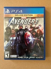 Marvel Avengers Deluxe Edition NO DLC INCLUDED USED Video Game PS4 mint disc 