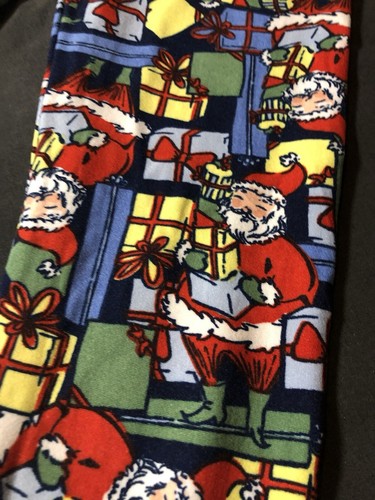 LuLaRoe L/XL Kids Leggings Sizes 6-10 Holiday Christmas Santa Presents #3088 - Picture 2 of 3