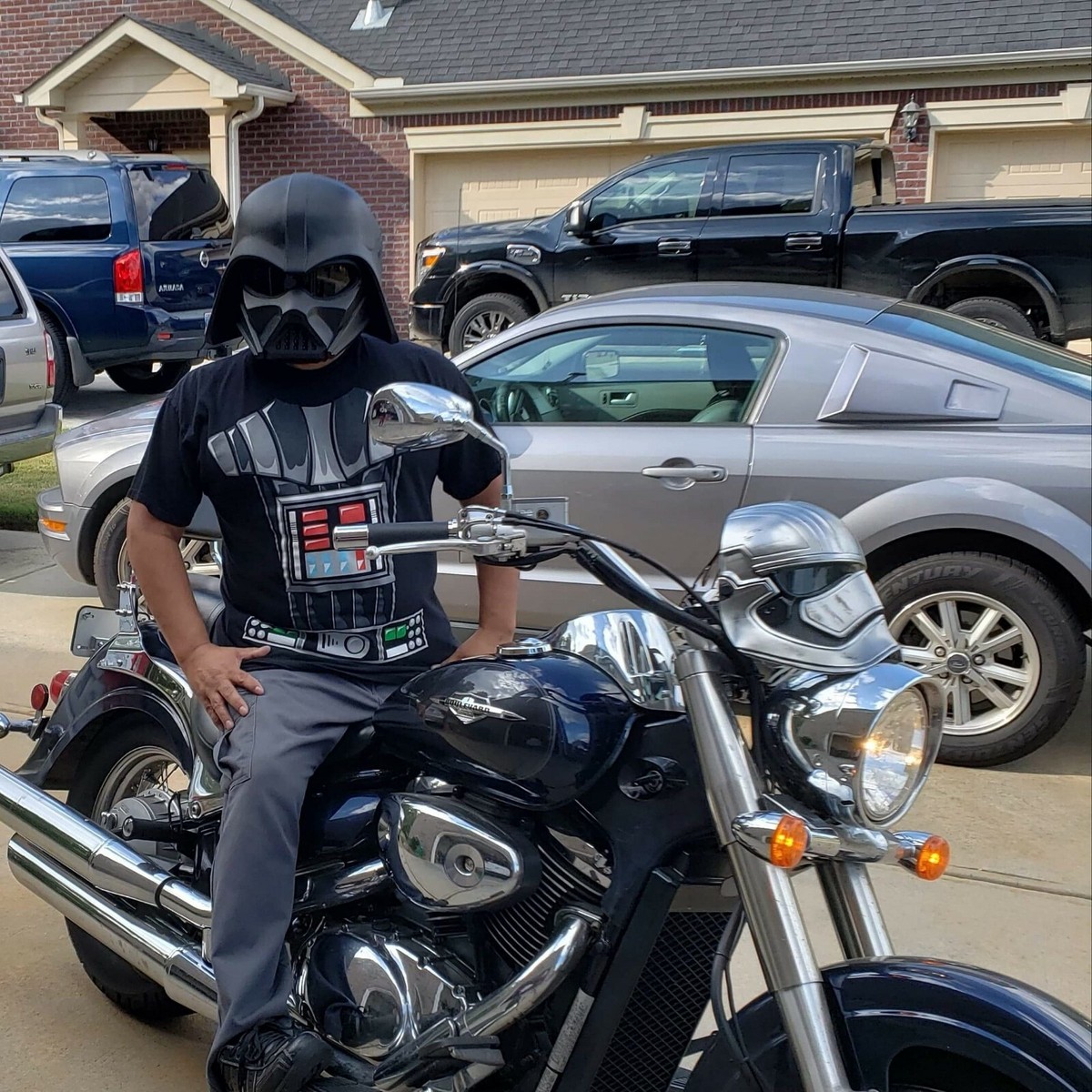 Casco moto darth vader best sale