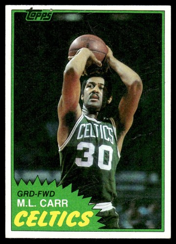 1981-82 Topps M.L. Carr Boston Celtics #E72