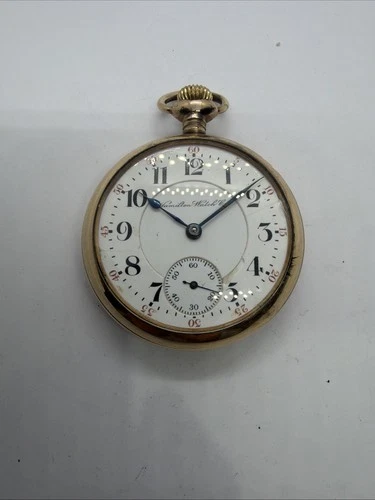Hamilton 18s 940 Antique Railroad Gold Filled 20y Pocket Watch 21J Adjusted Runs