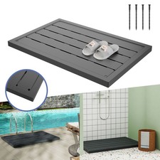 Bodenelement Bodenplatte Kunststoff Solardusche Gartendusche Rutschfest für Pool