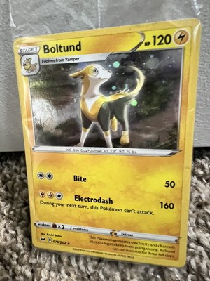 Pokemon Boltund Cosmos Holo 076/202 Sword & Shield  Promo Pack Sealed 