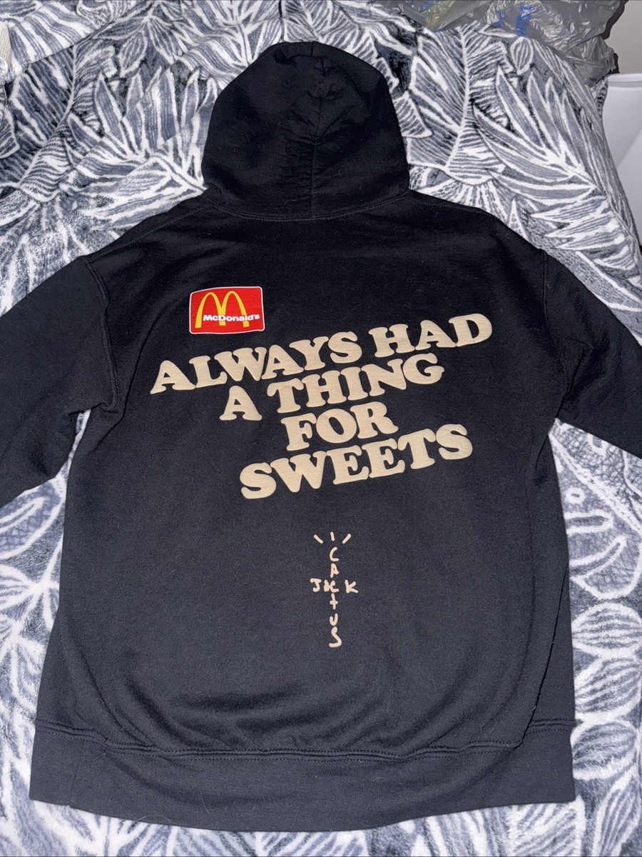 Cactus Jack Travis Scott x McDonald's Black Hoodie “Apple Pie