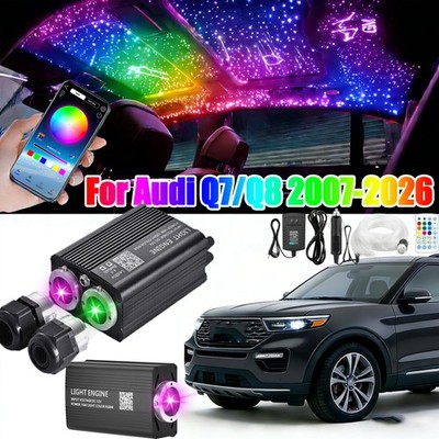 Car Twinkle Starlight Headliner kit Roof Ceiling Light For Audi Q7/Q8 2007-2026