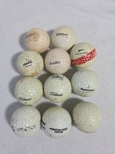 Lot Of 12 Vintage Golf Balls Various Brands