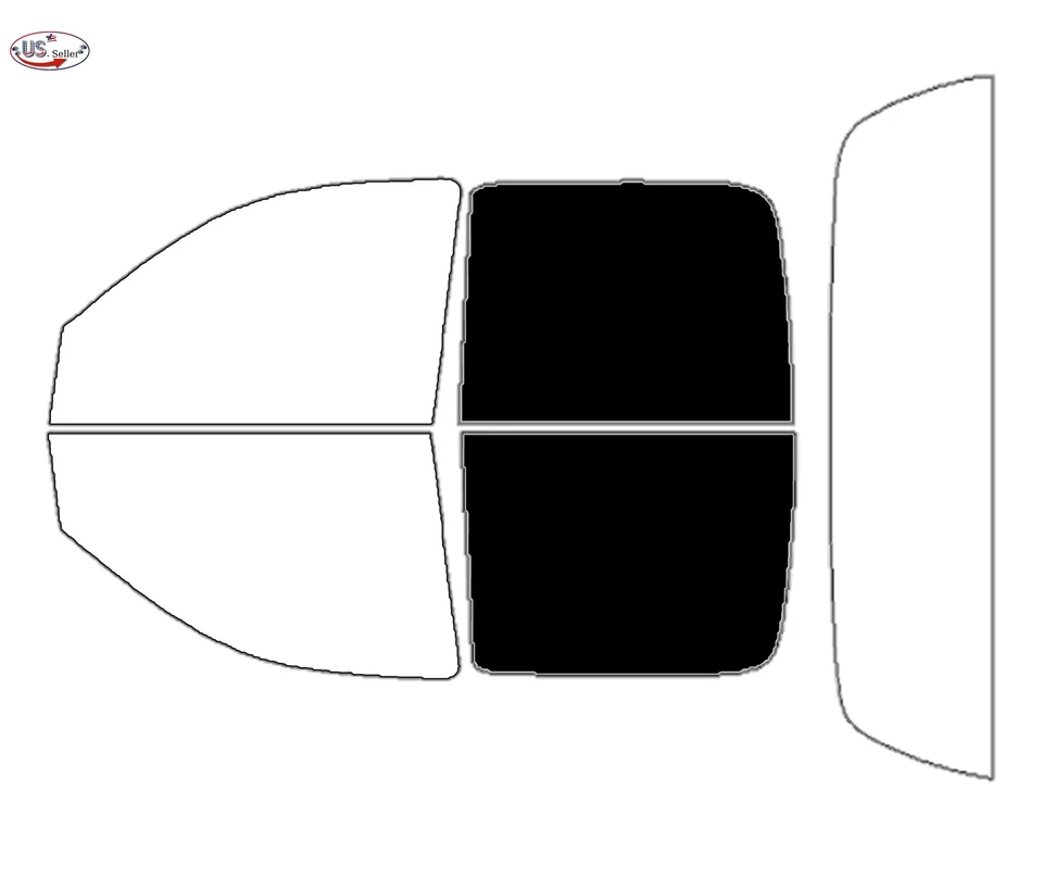 Kit de película de tinte de ventana de 2 capas precortada para Mitsubishi Raider 2006-2010 doble cabina Foto 3 de 4