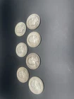 SILVER Lot Of 7 Silver Quarters 90% Silver All Before 1964 Circulated