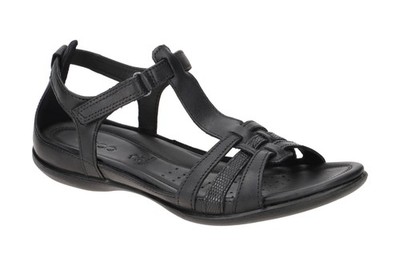 Ecco Schuhe FLASH schwarz Damen Sandalette Riemchen Sandalen 24087353859 NEU
