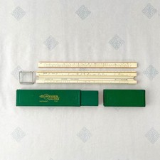 Linijka A.W. Suwak liczący Faber-Castell Disponent 1/22 z etui i soczewką