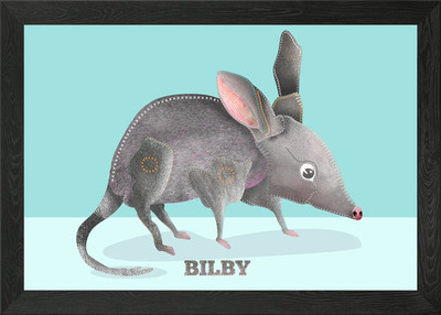 Bilby australisches Tier gerahmtes Wandbild Poster Leinwanddruck Bild