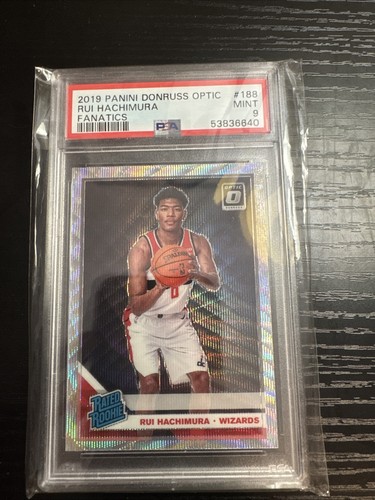 Rui Hachimura 2019 Donruss Optic Fanatics Rated Rookie PSA 10 Gem Mint Wizards