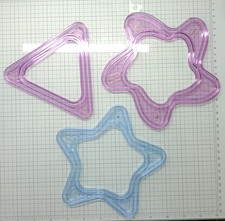 3 Creative Memories Custom Cutting Templates STARFISH/FLOWER TRIANGLE STAR