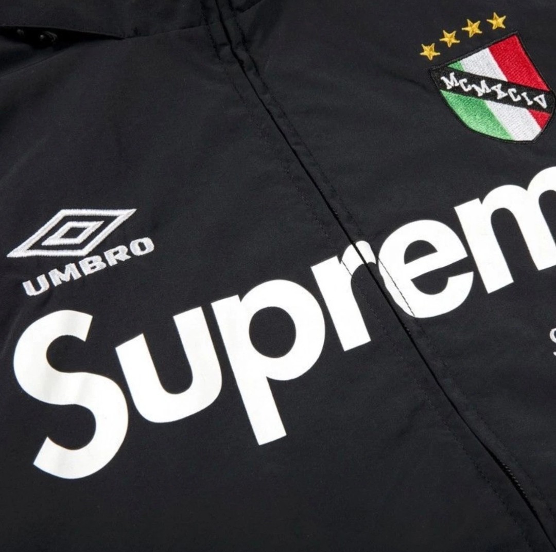 Supreme x UMBRO Track Jacket Black Size Small SS22 - Fast Free