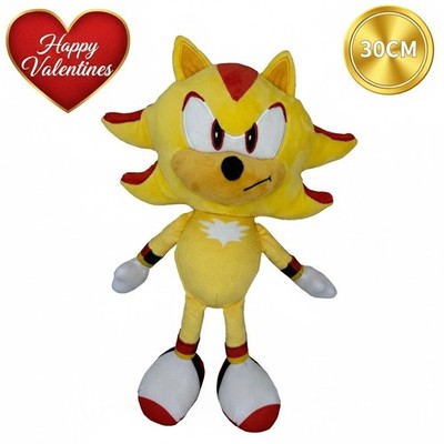 Sonic the Hedgehog Super Shadow Plüschtier Kuscheltier Figur 30 cm Valentinstag Geschenk