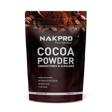 NAKPRO Pure Unsweetened Cocoa Powder – 150g Plant-Based Protein