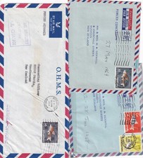 Singapore - 3 x 1968 RNZAF forces concession covers to New Zealand