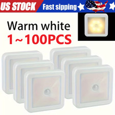 Motion Sensor LED Night Light Battery Powered Indoor Closet Cabinet Wall Cabinet