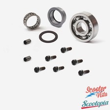 Scootopia Lambretta LI SX TV DL GP Gearbox End Plate Bearing & Stud Set
