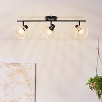 Spotrohr Bambus Wohnzimmer, Braun, 22 X 71 Cm, 28 W, Deckenlampe