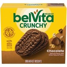 belVita Breakfast Bars Biscuits, Chocolate, 5 Packs (4 Biscuits Per Pack)