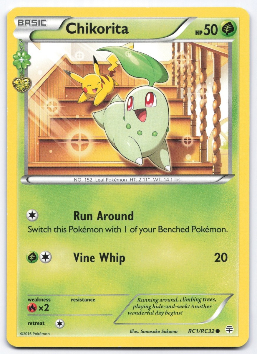 タレントカード RT-123019 Chikorita RC1/RC32 XY Generations Radiant Collection Pokemon Card