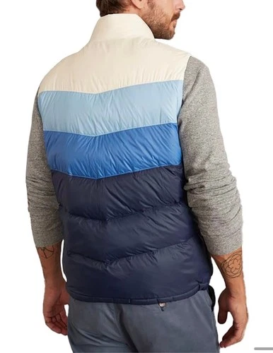 Marine Layer Men’s Archive Boreal Outdoor Puffer Vest Colorblock Blues size Med image 7