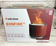 Solo Stove Bonfire 2.0 Color + Stand Bundle + Removable Ash Pan - Mulberry