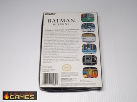 Batman Returns  - COMPLETE BOX  - NINTENDO NES - 117a
