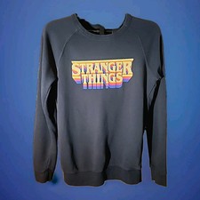 Stranger Things Official Netflix Long Sleeve Pullover Sweatshirt - Size Medium