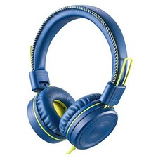 M1 Kids Headphones Wired Headphone for Kids,Foldable Adjustable Stereo Blue