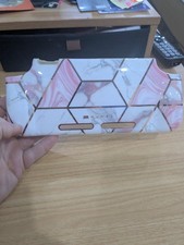 O1 Carry Case Nintendo Switch Deluxe Ulta Hard Shell Travel Pink Marble Mumba