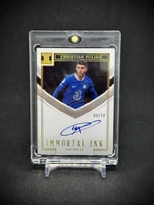 Christian Pulisic 2022 Panini Impeccable Immortal Ink Gold Auto /10 USMNT