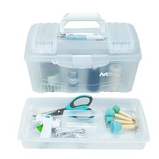 ArtBin 6918AH Twin 17 inch Supply Box, Portable Art  Craft Supply Organizer wit