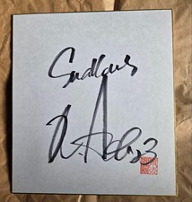 Tokyo Yakult Swallows Norichika Aoki Autographed Colored Paper